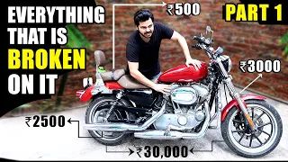 How To Fix a Motorcycle For Cheap !! | Harley Davidson - Part 1