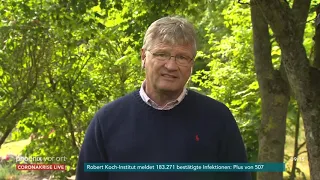 phoenix tagesgespräch mit Jörg Meuthen (AfD) zum Milliardenpaket der Bundesregierung