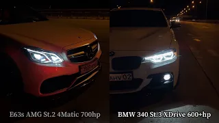 BMW 340 St.3 vs E63 AMG St.2