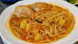 SOPA DE FIDEO CON POLLO! ❤ easy CHICKEN AND FIDEO SOUP!