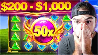 I TRIED TO TAKE $200 TO $1,000 IN 15 MINUTES! (GATES OF OLYMPUS)