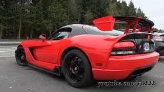 Dodge Viper SRT-10 ACR - Ride, revs, accelerations - LOUD sounds!