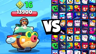 HANK vs ALL BRAWLERS! WHO WILL SURVIVE IN THE SMALL ARENA? | With SUPER, STAR, GADGET!
