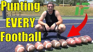 Punting EVERY Football To see Which is the best!