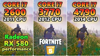 RX 580 8gb×CORE i7 2600 3770 4790/fortnite   Chapter5 Season1/SOLO/Performance /FPS Test/フォートナイト