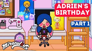 🐞 Miraculous Ladybug and Cat Noir in Toca Boca Life World 🐞 Adrien's Birthday (The Bubbler) Part 1