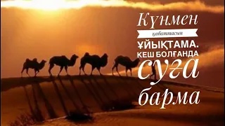 Күнмен қабаттасып ұйықтама. Кеш болғанда суға барма