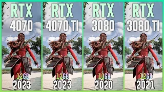 RTX 4070 vs RTX 4070 TI vs RTX 3080 vs RTX 3080 TI - Test in 20 Games