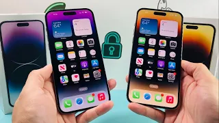 iPhone 14 Pro Max Deep Purple vs Gold Color Comparison