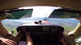 Cessna 172SP Mission McDonalds LSZK Speck to LSGC Les Eplatures via LSZH Low Pass RWY 28