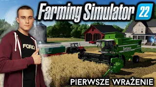 Pierwsze WRAŻENIE - Żniwa! | Farming Simulator 22