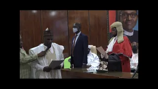 NEW ZAMFARA DEPUTY GOVERNOR SEN. HASSAN MUHAMMAD NASIHA SWORN IN