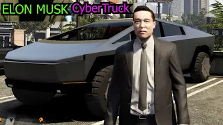 ELON MUSK drives the CYBERTRUCK in GTA V