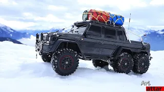 Mercedes Benz G63 AMG 6x6 Traxxas TRX6 -Snow driving