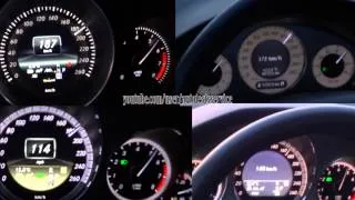 Mercedes E500 vs CLS500 vs E550 (CLS550 Shooting Brake) 0-200