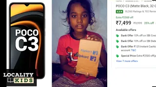 Poco C3 Unboxing 32GB (Matte Black) | 3GB RAM | 13 MP