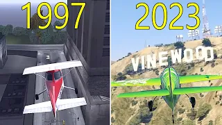 Plane Crashing Evolution in GTA Games 1997-2023