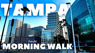Early Morning Virtual Walk in Downtown Tampa (Florida, USA)