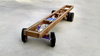 How To Make Rc Ashok Leyland Bus Chassis With Simple Steering From Cardboard