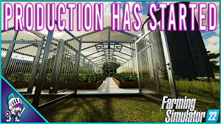 GREENHOUSE PRODUCTION HAS BEGUN! - Farming Simulator 22 - Elm Creek Part 3