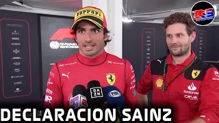 CARLOS SAINZ HABLA DEL DUELO QUE TUVO CONTRA CHECO y LECLERC!! DECLARACION SAINZ GP MONZA 2023