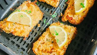 AIR FRYER COD Fillets | Crispy Air Fried Cod recipe | Air Fried Fish #airfryerrecipes #airfryer