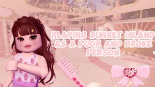 EPISODE 1 of Restarting Royale High: Playing SUNSET ISLAND 🏝 as a poor and broke person