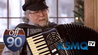 KSMQ's "Off 90": Accordions, Grumpy Old Men Festival, B&W photography, cannabis store.