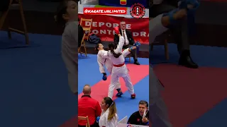 Campeonato España de Karate 𝗞𝘂𝗺𝗶𝘁𝗲 𝗖𝗮𝗱𝗲𝘁𝗲 -𝟲𝟭 𝗞𝗴. Pontevedra 2022 #karate #shorts #kumite
