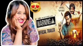 Reaction on Warning ( official trailer ) Gippy grewal , Prince KJ , Dheeraj K | New punjabi movie |