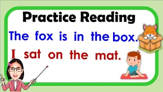 Practice reading sentences || Reading tutorial for kids || Reading Lesson for Kids