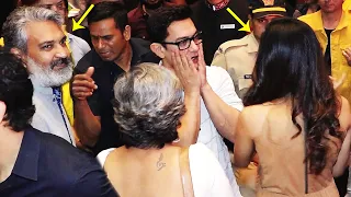 Aamir Khan And SS Rajamouli Visuals At RRR Success Celebrations | NTR | Ram Charan | News Buzz