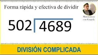 Dividir números de 4 dígitos. Método fácil