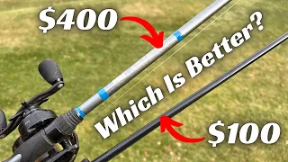 $400 Fishing Rod Vs. $100 Fishing Rod! Which Is Better? You might Be Surprised!