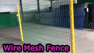 3d welded wire mesh fence PVC coated,Triangle Bending Fence,Welded wire mesh panel