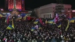 Ukraine protestors: "we will stay until the end"