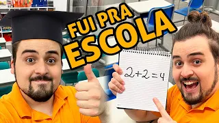 Hoje eu fui pra ESCOLA! | @CUNHALUCASS