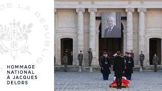 Hommage national à Jacques Delors.