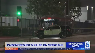 Metro passenger shot, killed aboard bus in Commerce