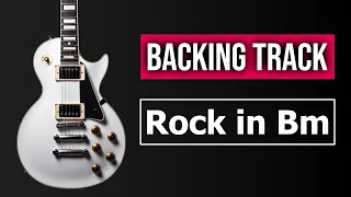 Driving Hard Rock Guitar Backing Track Jam in B Minor / B Dorian (150 BPM)