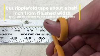 How to Sew a Ripplefold Curtain