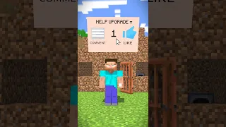 HELP Herobrine Upgrade Home 2 (Bones - Imagine Dragons) #shorts #minecraft #herobrine #house