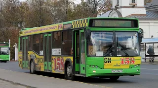 МОЛОДЕЧНО. Поездка на автобусе МАЗ-103.486, Г/№ AC 2847-5, маршрут №29 (24.02.2023)
