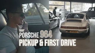 Was buying this 964 a MISTAKE? Pickup & First Drive [EP2] #porsche911 #porsche964