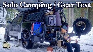 Solo Winter Snow Camping / Testing New Gear / Diesel Heater issue