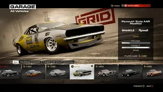 GRID 2019: ALL CARS LIST + ALL DLC! [PS4,XBOX ONE,PC]