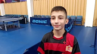 Блиц-интервью с Чхартишвили Николозом, Ukraine Kids Open 2021, настольный теннис Чернигов