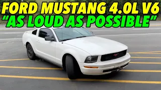 2008 Ford Mustang 4.0L V6 w/ TRUE DUAL STRAIGHT PIPES!