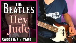 The Beatles - Hey Jude /// BASS LINE [Play Along Tabs]