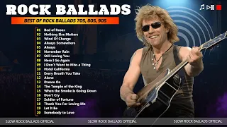 Top 20 Best Of Rock Ballads 70s, 80s, 90s | Bon Jovi, Guns N Roses, Aerosmith, U2, Scorpions